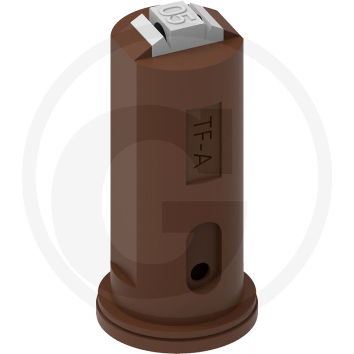 ASJ Dubbele injector spleetdop TFA - Bruin, Kunststof, 90°.