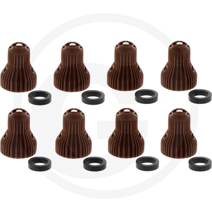 Nozal VPE 8 Doppelflachstrahldüse KWIX ATX Bra 120° Keramik.