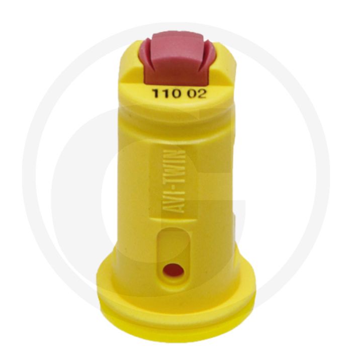 Albuz Dubbele injector spleetdop 110° Geel Keramiek.