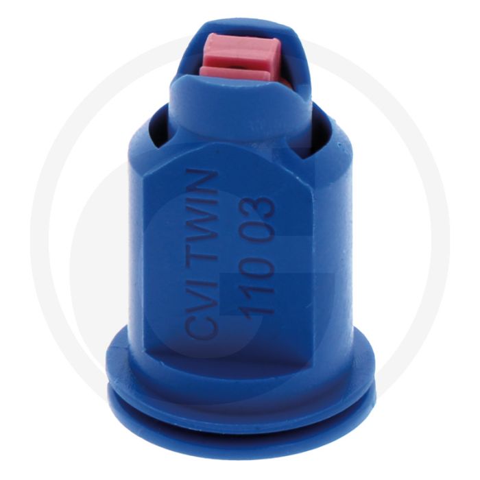 Albuz Dubbele injector-spleetdop 03, 110° - Blauw Keramiek.