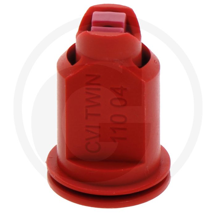 Albuz Dubbele injector spleetdop 110° Rood Keramiek.