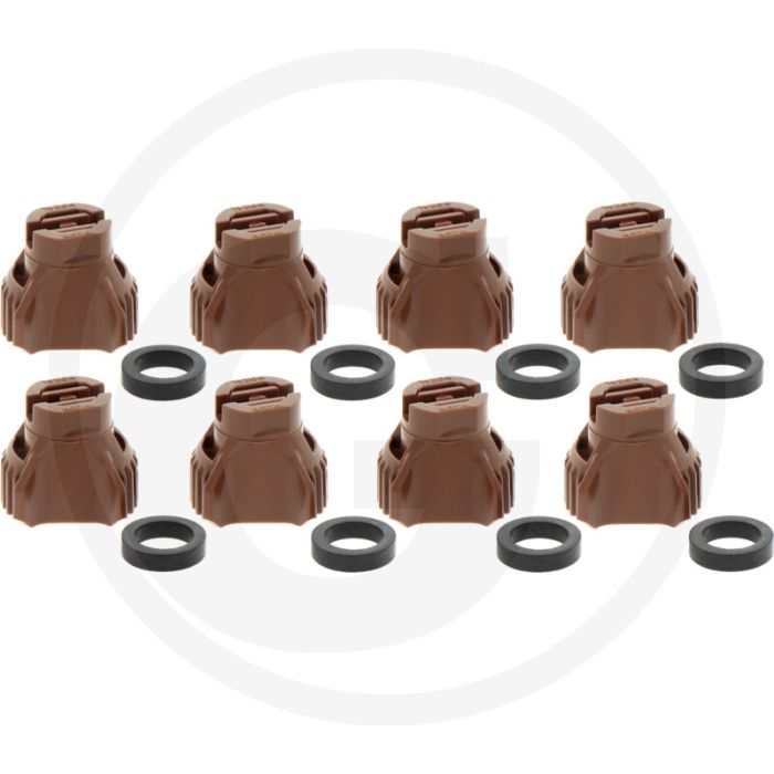Nozal VPE 8 Flachstrahldüse KWIX RFX Braun 120° Spuithoek