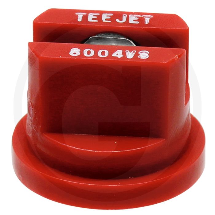 TeeJet Spleetdop 80° Rood RVS TP8004VS