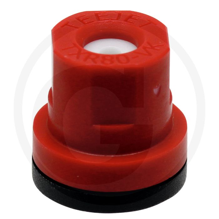 TeeJet Holle kegelsproeidop 80° Rood Keramiek.
