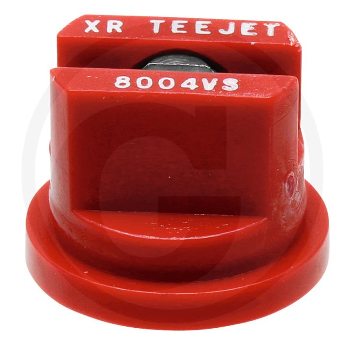 TeeJet Spleetdop 80° Rood - Kunststof - RVS. Sleutelwijdte: 8.