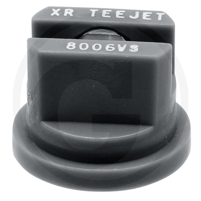 TeeJet Spleetdop 80° - RVS Top - Kunststof - Grijs