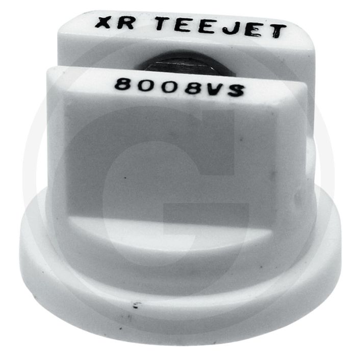 TeeJet Spleetdop 80° - RVS Top - Wit - Kunststof - Sleutelwijdte 8
