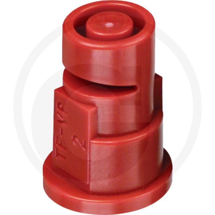 TeeJet Turbo FloodJet, groothoek spleetdop, rood, 110° spuithoek.