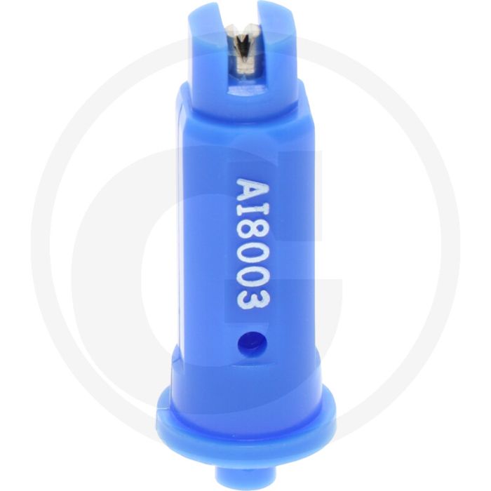 TeeJet Injector-spleetdop 03, 80° - Blauw, Kunststof & RVS
