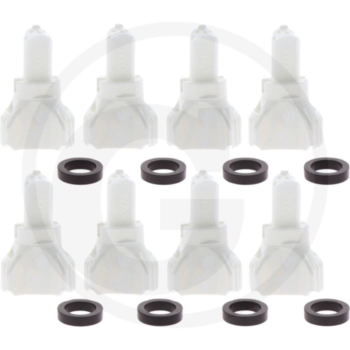Nozal VPE 8 Flüssigdüngerdüse R5X Weiß - 5-Loch 100° Sprühwinkel