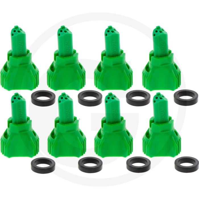 Nozal VPE 8 Flüssigdüngerdüse R5X Grüngelb 100°.