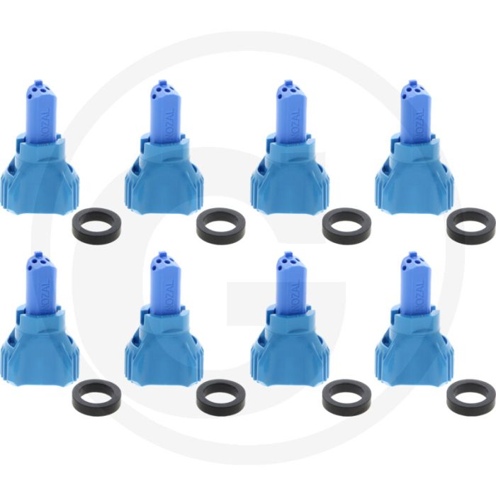 Nozal VPE 8 Flüssigdüngerdüse R5X Hellblau 100° Spuithoek
