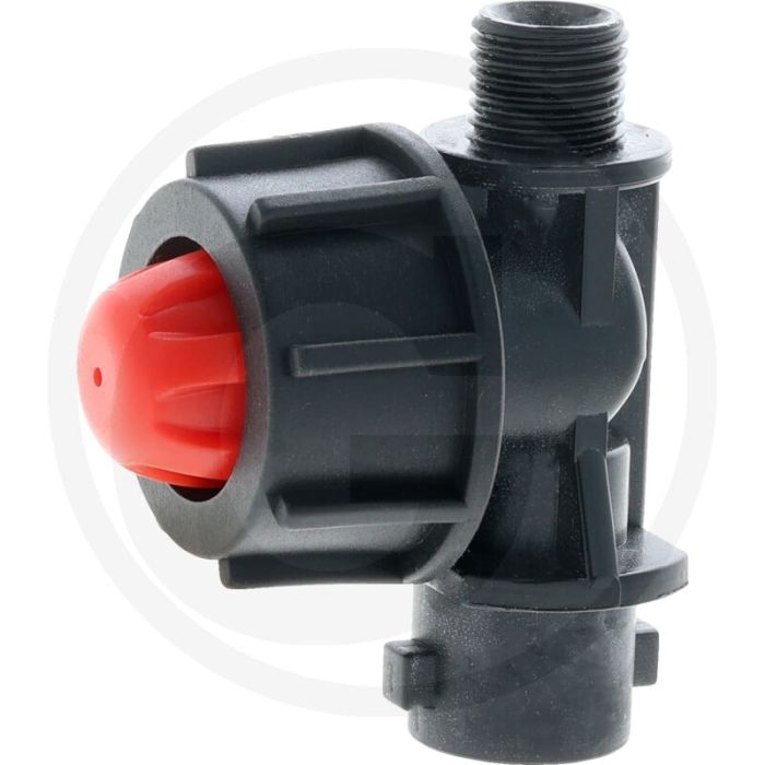 Tecomec Einfach-Düsenhalter mit AG 1/4" (inkl.- Membranrückschlagventil (EPDM))