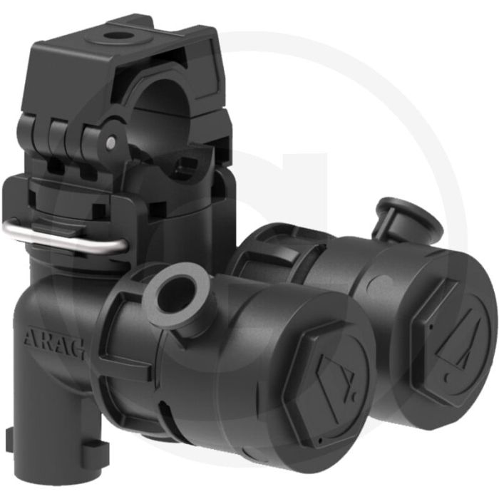 ARAG Zweifach-Düsenhalter Flow Stop 2 Ø1" - Max. werkdruk 8 bar