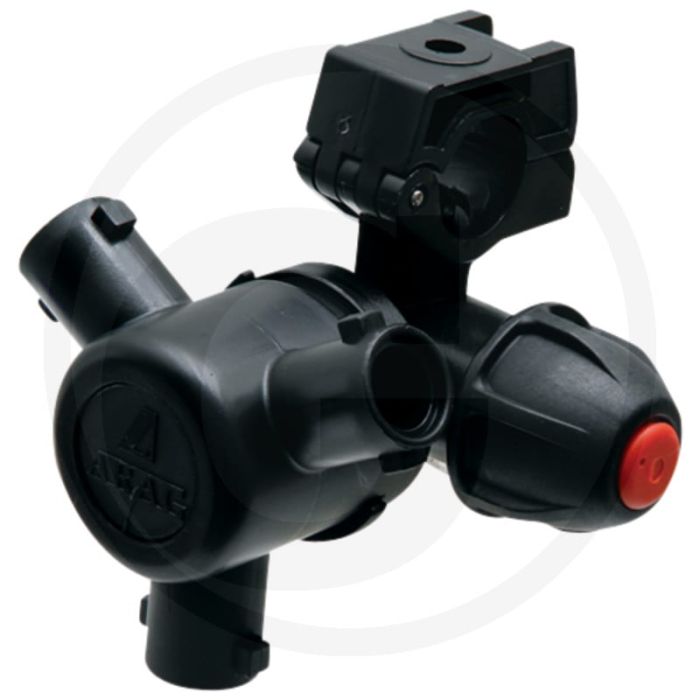 ARAG Porte-buse à triple porte-buse - D : Ø 22 mm, F : Ø 10 mm.