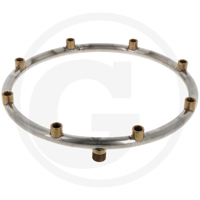 Braglia Ronde buis Ø18x1, 300mm, 1/2" BSP Außengewinde, 1/4" BSP Innengewinde, 40 bar.