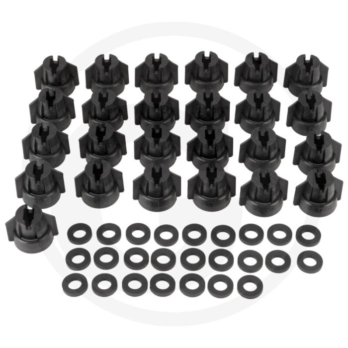 Lechler Bajonettmutter Multi Cap schwarz SW8 - Multijet, Zwart, SW8 (25 stuks)