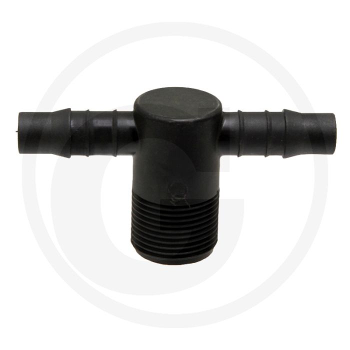 Hardi T-stuk 1/2” slang, 3/4" draad
