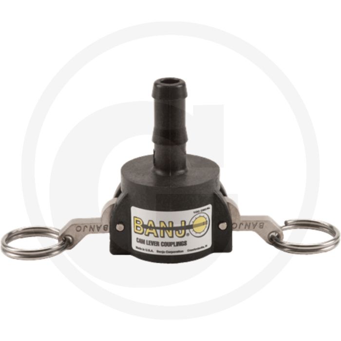 BANJO M-Teil 3/4" mit Schlauchtülle 1/2" - NW 3/4" & Ø 1/2"