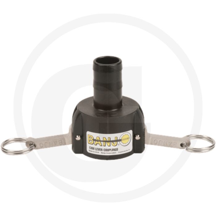 BANJO M-Teil 1 1/2" mit Schlauchtülle 1 1/4" - NW 1 1/2" & Ø 1 1/4"