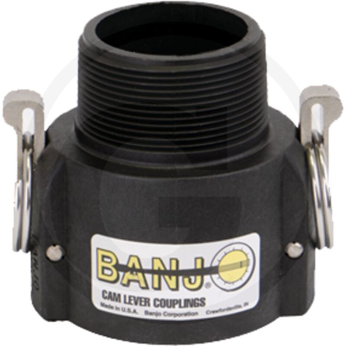 BANJO M-Teil 2" mit Außengewinde 2" NPT - Max. werkdruk 20 bar