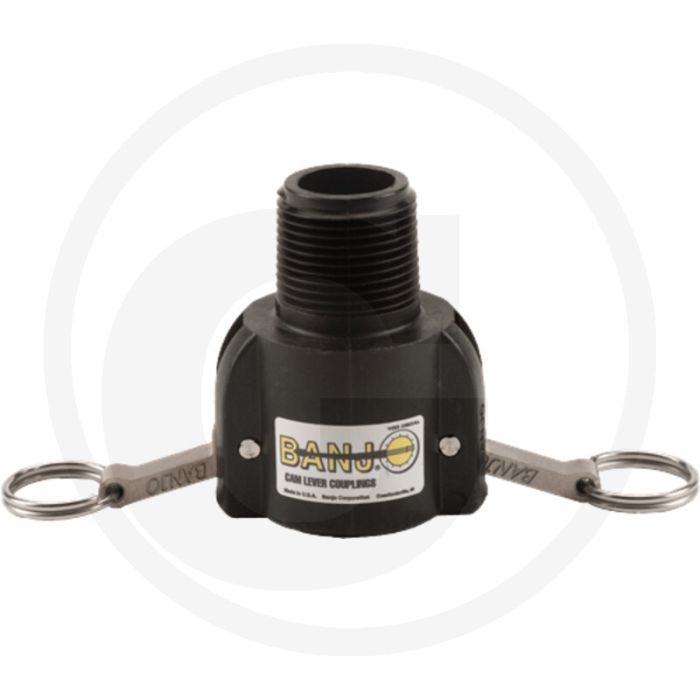 BANJO M-Teil 1" mit Außengewinde 1" NPT - Max. werkdruk 20 bar
