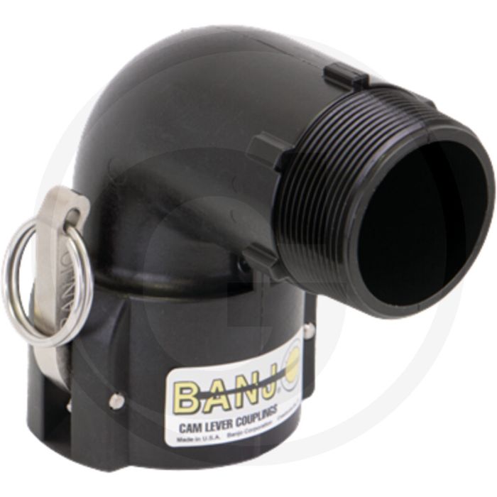 BANJO M-Teil 2" 90°, mit Außengewinde 2" NPT - Max. werkdruk 20 bar
