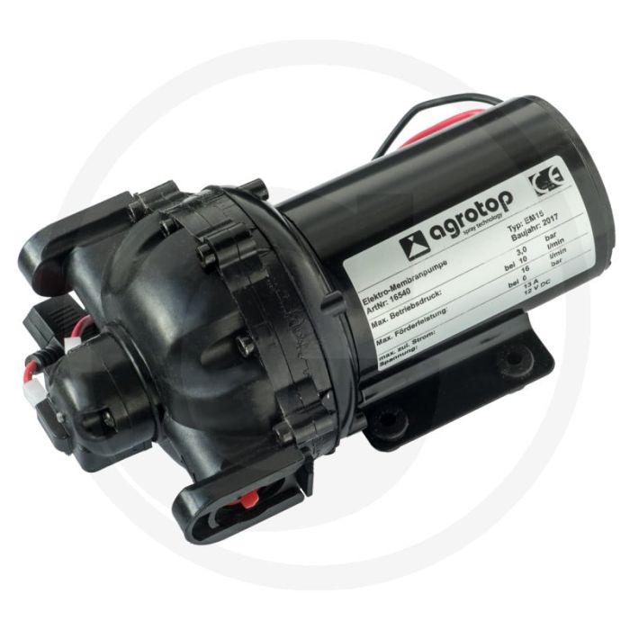 Agrotop Membraanpomp 12V 16 l/min 3 bar