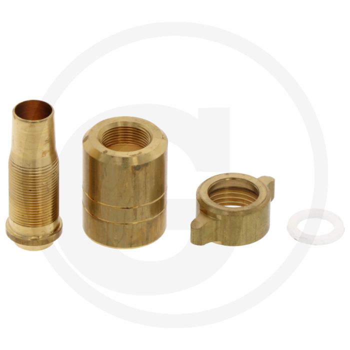 ARAG Schroefkoppeling, messing - Aansluiting 1/2", slang Ø 10 x 23 mm