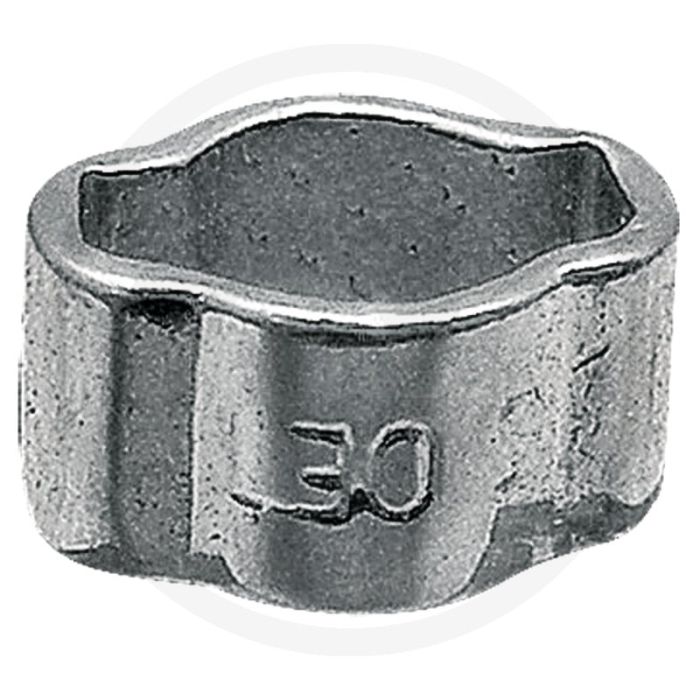 Slangklem 31-34mm hoogglans verzinkt staal