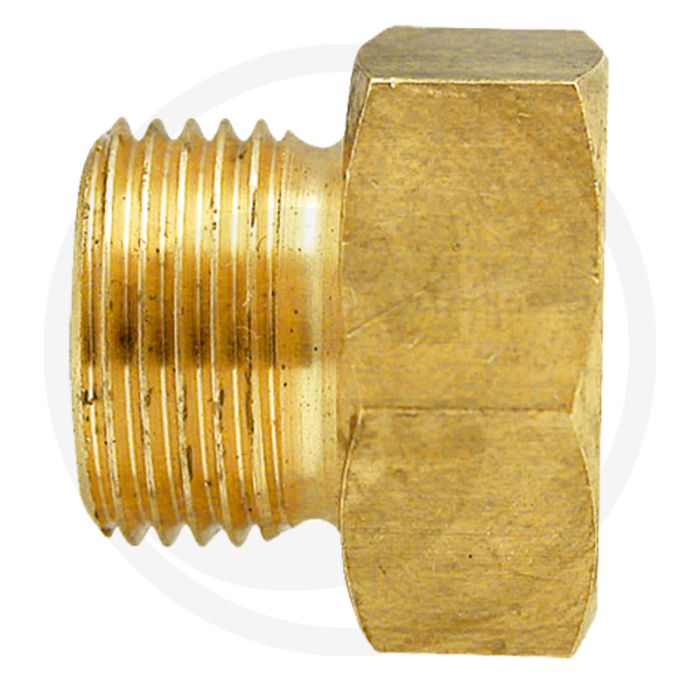 Mof Messing 1/8" Binnen - 3/8" Buiten 20mm