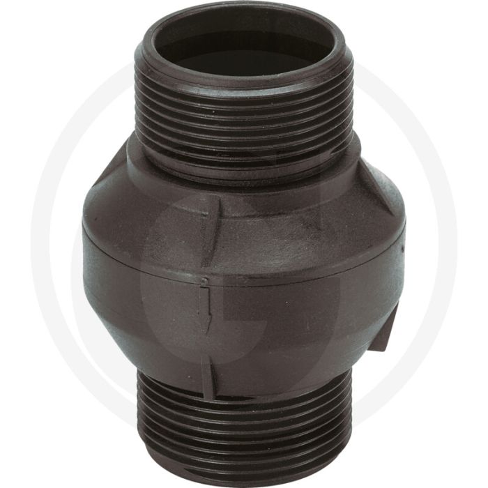 Tecomec Rückschlagventil 1 1/4" V-V met RVS veer.