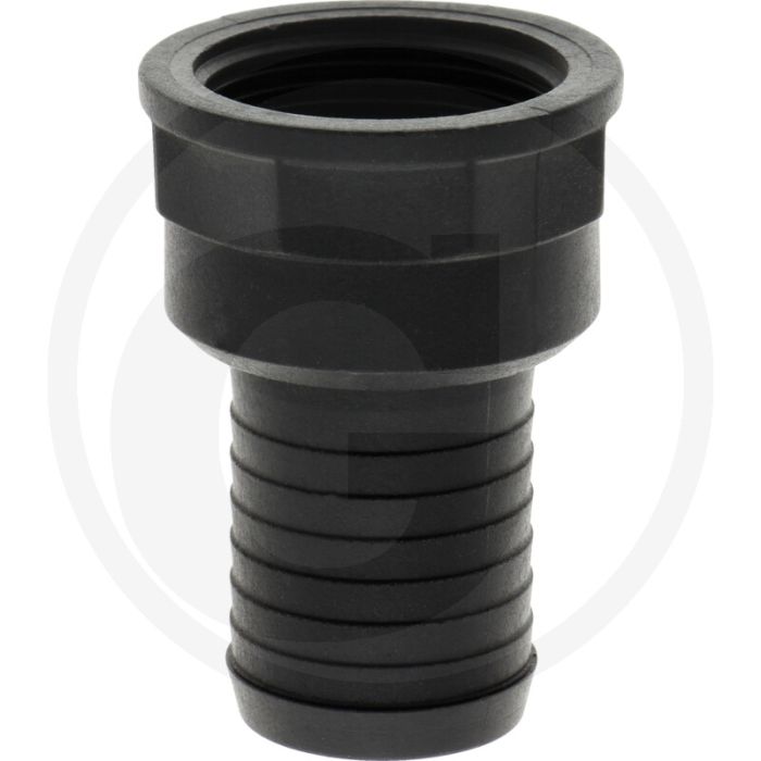 Schlauchtülle Ø 35mm x 1 1/4" PVC - Rechte slangaansluiting