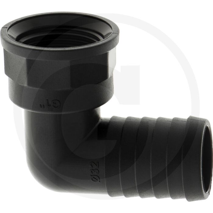 Schlauchtülle 90°, Ø 32mm x IG 1", PVC, 32mm x 1"