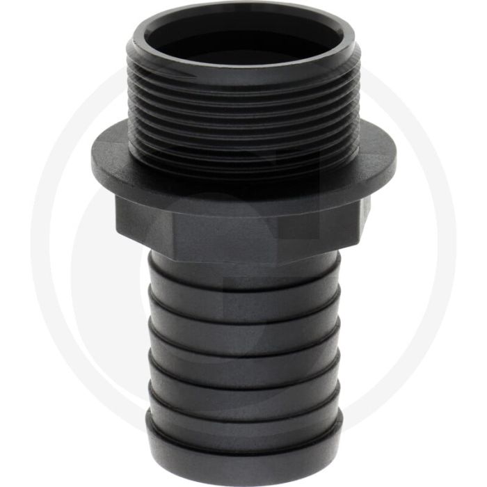 Schlauchtülle Ø 40mm x AG 1 1/2" PP 90mm.