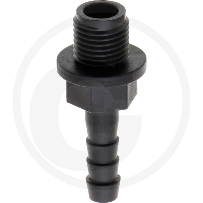 Schlauchtülle gerade, Ø 8mm x AG 1/4", PVC, BSP draad