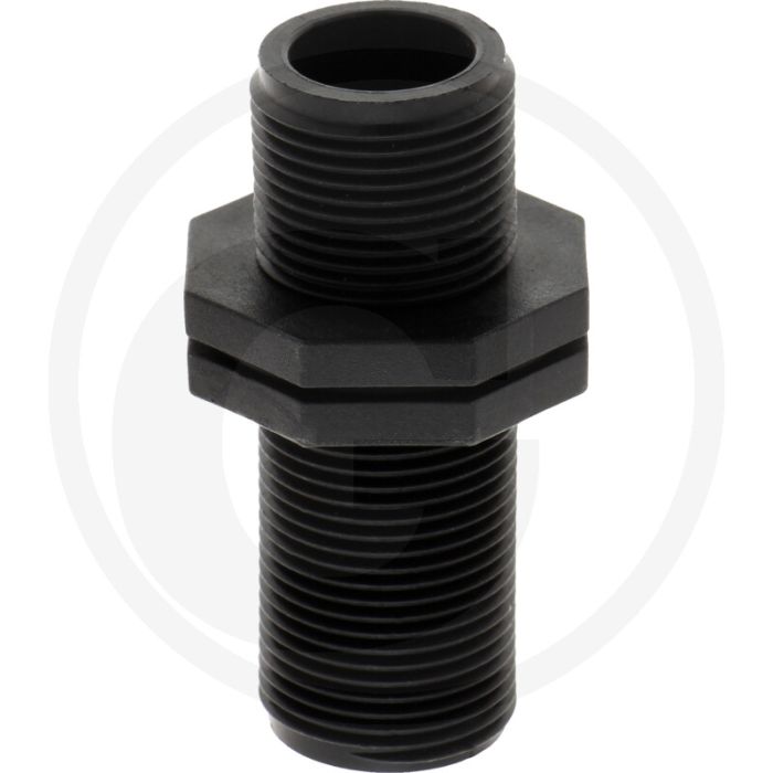 Schottnippel AG 3/4" PP 40x40x22mm - Beregeningstechniek