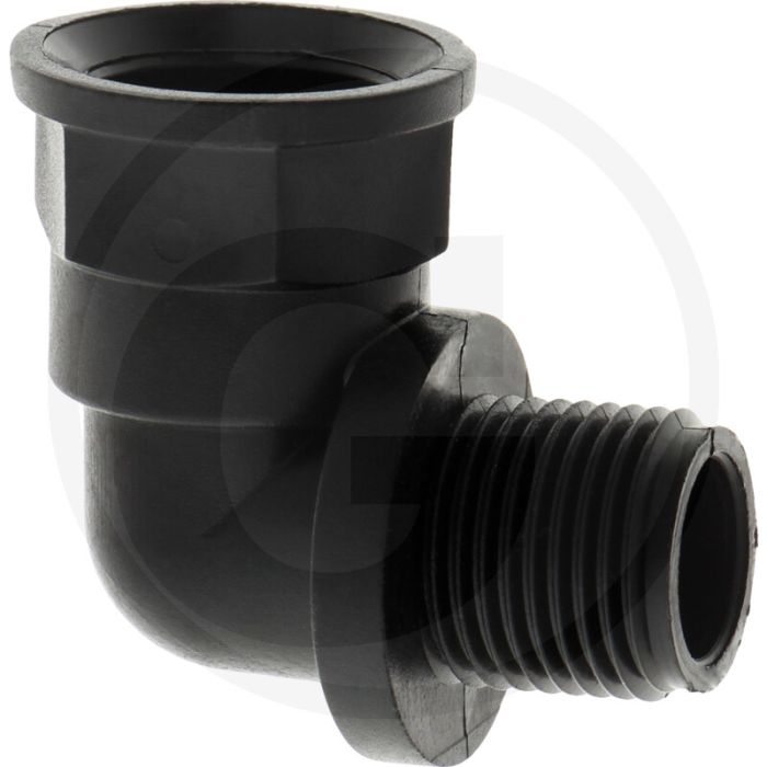 Bocht 90°, IG 1/2" x AG 1/2", PP, 35mm x 33,5mm
