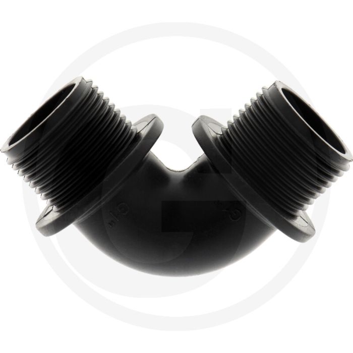 Bogen 90°, 2 x AG 1" PP, 54mm.