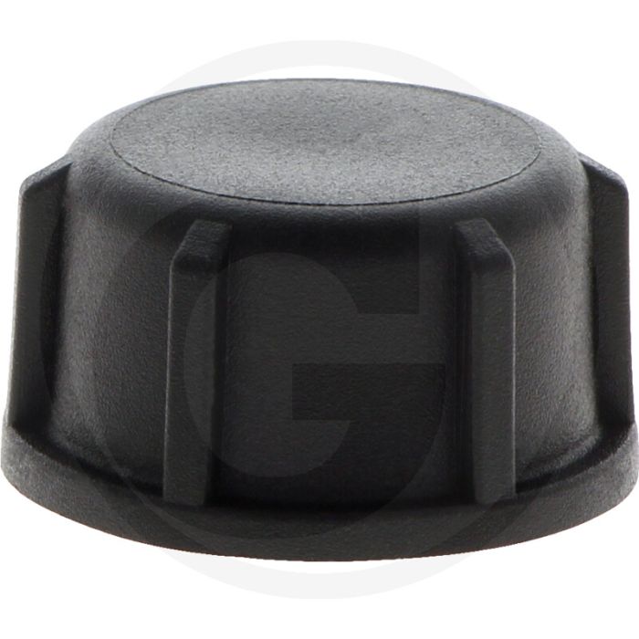 Verschlusskappe IG 1/2" zwart, PP, D 31mm.