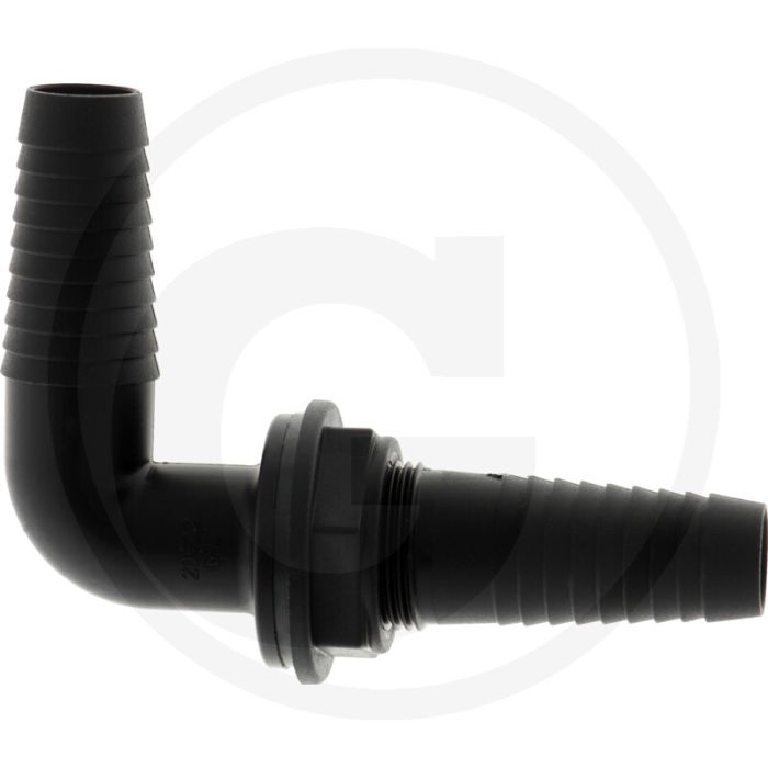 Verschraubung 90°, 2 x Ø 20mm (mit Überwurfmutter 3/4")