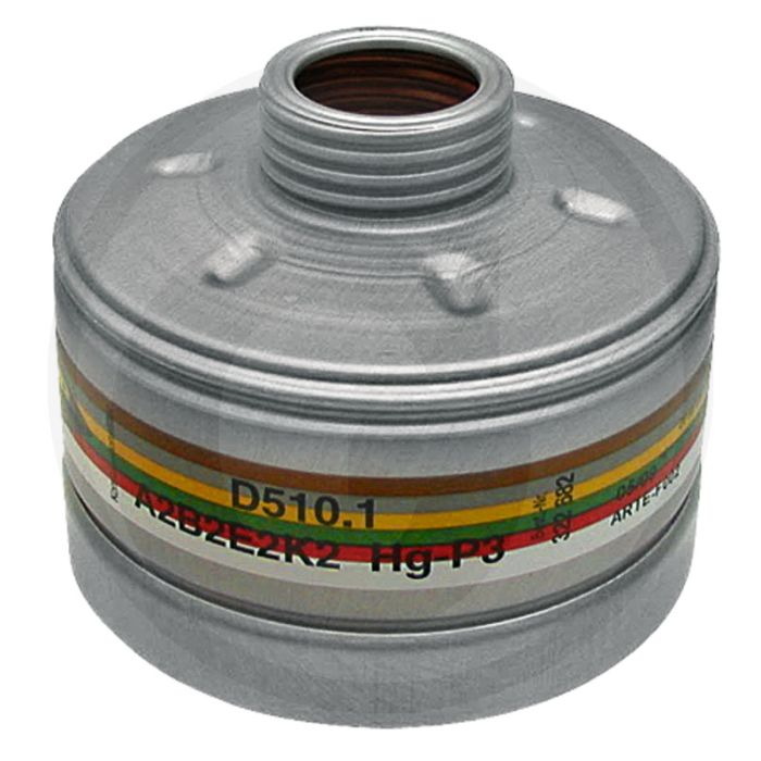 Combinatiefilter met meerdere bereiken (ABEK-P3, norm: EN 14387)