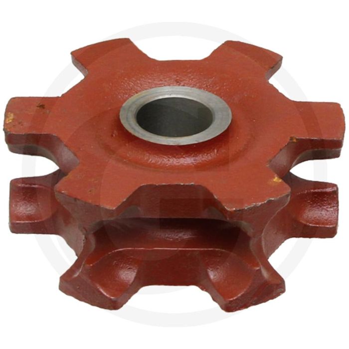 Nestwiel 130mm Ø, 6 tanden, 69mm breed.