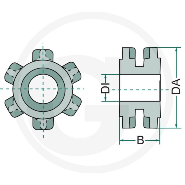 Umlenkrolle B 10x31 5T 108mm.