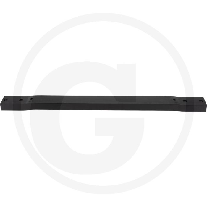 Bodemlijst 775 x 60 x 30 mm U-profiel H: 30 x B: 60, gebogen - Vierkant gat