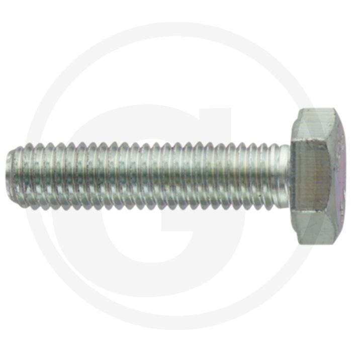 Zeskantbout M10 x 40 DIN 933, Staal, Verzinkt, 800 N/mm²