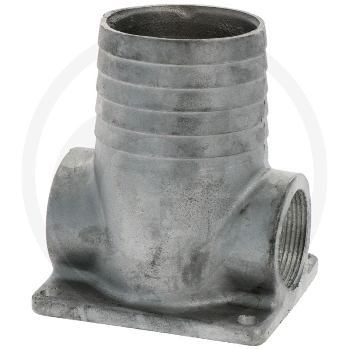 Hertell Slangaansluiting (Ø 80 mm, 2x binnendraad 1/2")