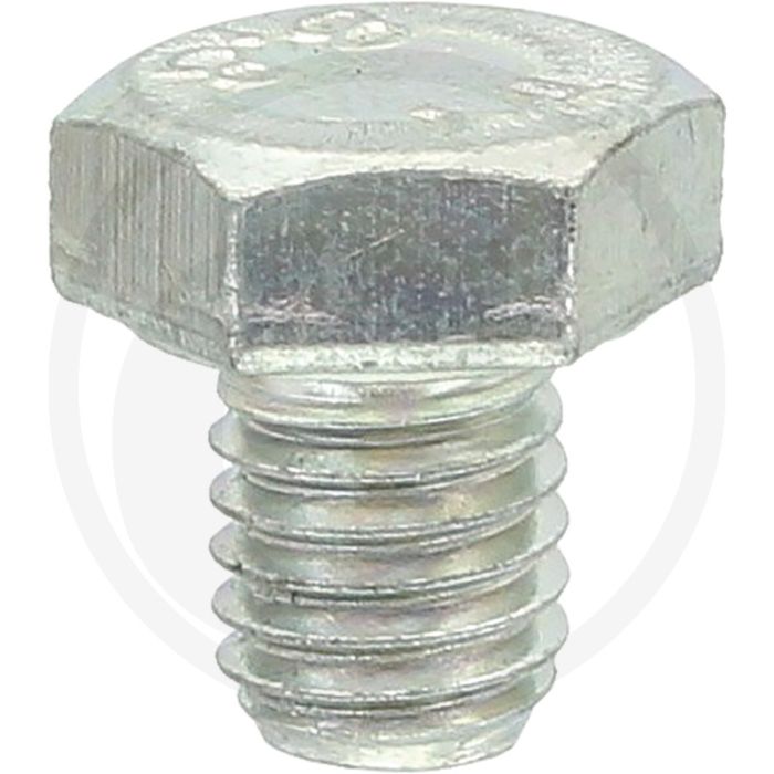 Boulon hexagonal DIN 933 M8 x 10, acier 8.8, galvanisé - Ø D : 8 mm