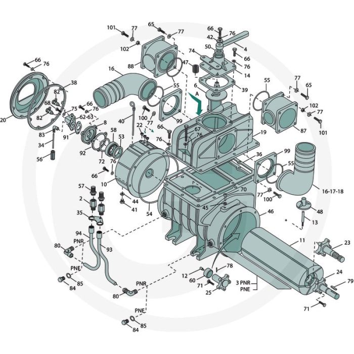 Jurop Rotor semi-fini PNR 12200 - Pièces détachées pour pompes à vide