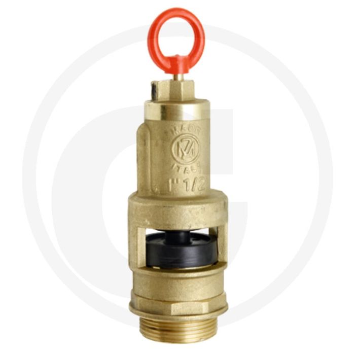 Soupape de sécurité MZ 1 1/2" en laiton 0,3 → 1,5 bar
